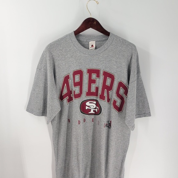 riddell Other - VTG 90s San Francisco 49ers Football Riddell Mens‎ Gray Graphic T-Shirt Sz M